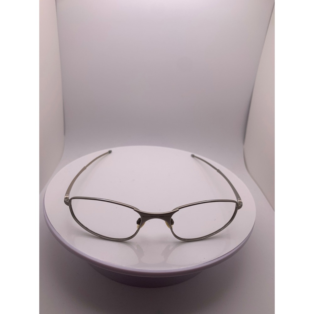 Oakley A Wire Pewter Silver Metal Eyeglass Frames Only